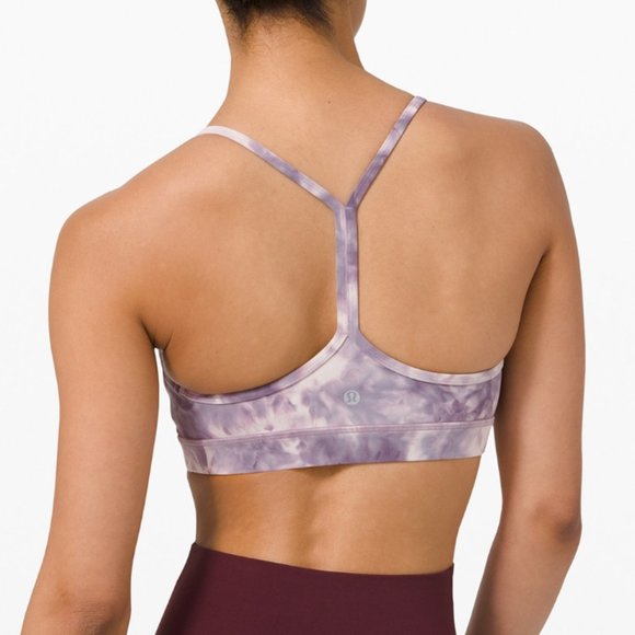 lululemon Flow Y Bra Nulu A-C Cup Sz 4 Diamond Dye - Picture 6 of 6